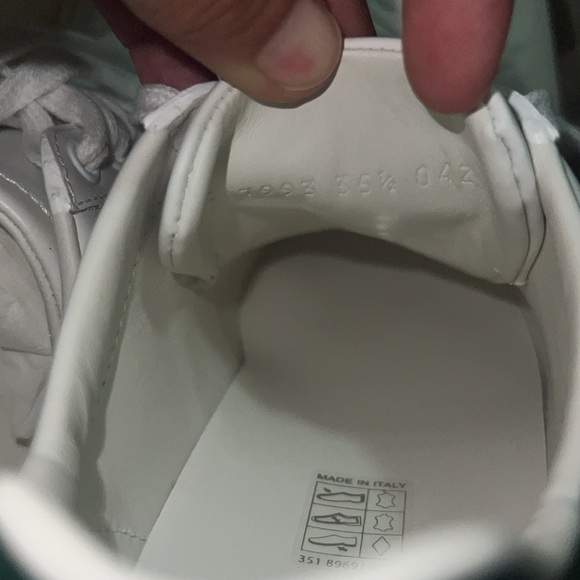 Gucci Blanco Verde Ace Sneakers Almost NEW - Picture 6 of 12